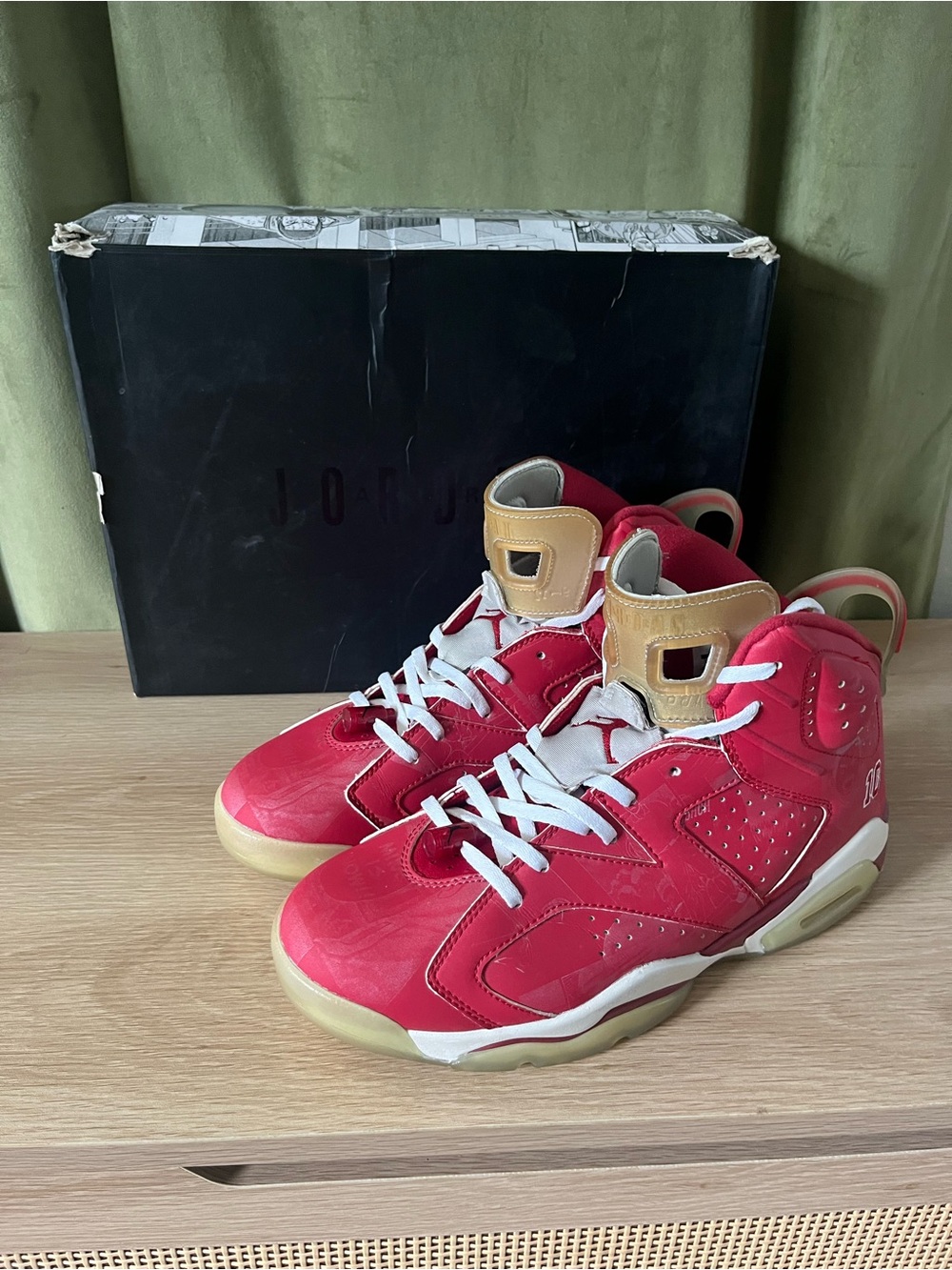 Air Jordan 6 Retro x Slam Dunk Varsity Red 717302-600 Size 11 OG Box